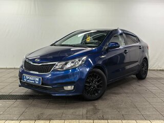 2015 Kia Rio III Рестайлинг, синий, 740000 рублей, вид 1