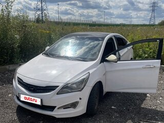 2015 Hyundai Solaris I Рестайлинг, белый, 385000 рублей, вид 1