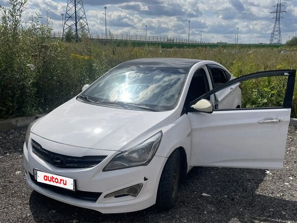 2015 Hyundai Solaris I Рестайлинг, белый