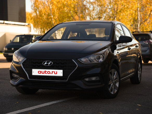 2018 Hyundai Solaris II, чёрный, 1350000 рублей