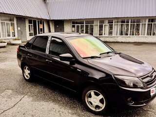 2013 Lada (ВАЗ) Granta I, чёрный, 360000 рублей, вид 1