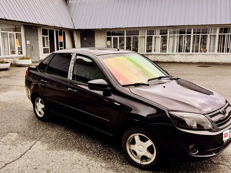 2013 Lada (ВАЗ) Granta I, чёрный, 360000 рублей, вид 1