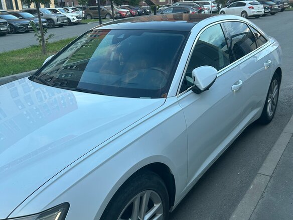 2022 Audi A6 40 TDI V (C8), белый, 4500000 рублей - вид 4