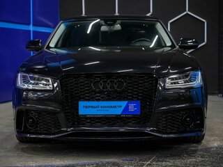 2014 Audi A8 Long III (D4) Рестайлинг, чёрный, 2200000 рублей, вид 4