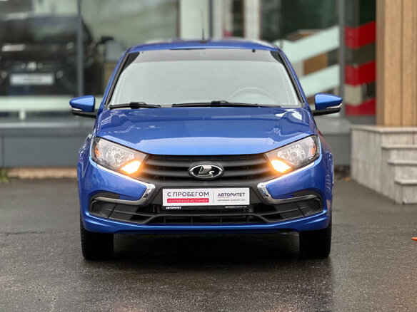 2022 Lada (ВАЗ) Granta I Рестайлинг, синий, 859000 рублей - вид 2