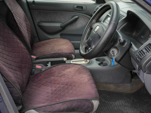 2001 Honda Civic Ferio III, синий, 350000 рублей - вид 12
