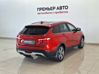 2018 Lada (ВАЗ) Vesta SW Cross I, красный, 1130000 рублей, вид 4