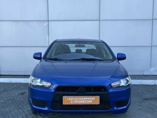 2011 Mitsubishi Lancer X Рестайлинг, синий, 590000 рублей, вид 2