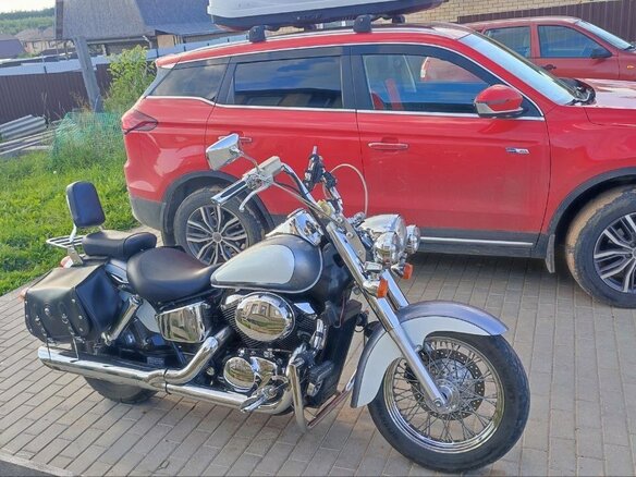 2001 Honda Shadow 750, серебристый, 400000 рублей - вид 8