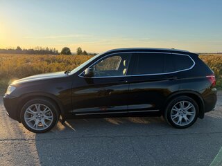 2013 BMW X3 28i xDrive II (F25), чёрный, 1570000 рублей, вид 3
