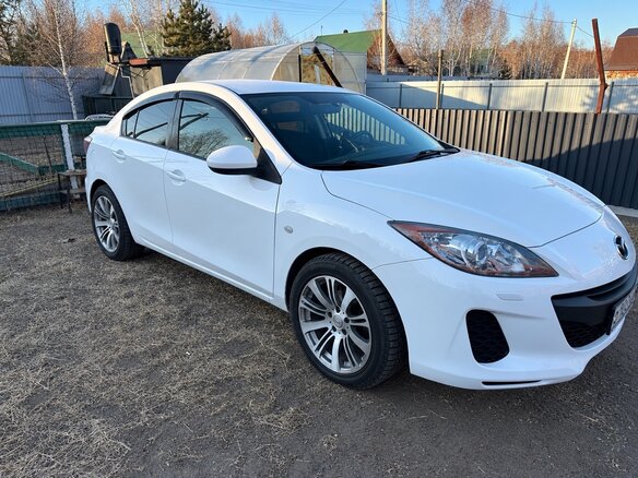 2012 Mazda 3 II (BL) Рестайлинг, белый, 1218000 рублей - вид 1