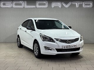 2014 Hyundai Solaris I Рестайлинг, белый, 650000 рублей, вид 3