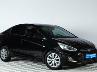 2013 Hyundai Solaris I, чёрный, 629000 рублей, вид 1