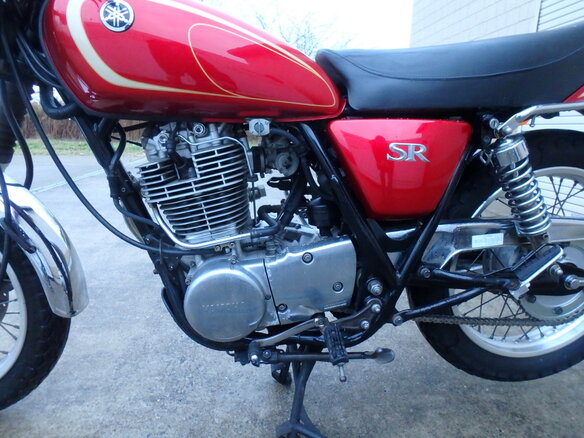2009 Yamaha SR400, красный, 350000 рублей - вид 11