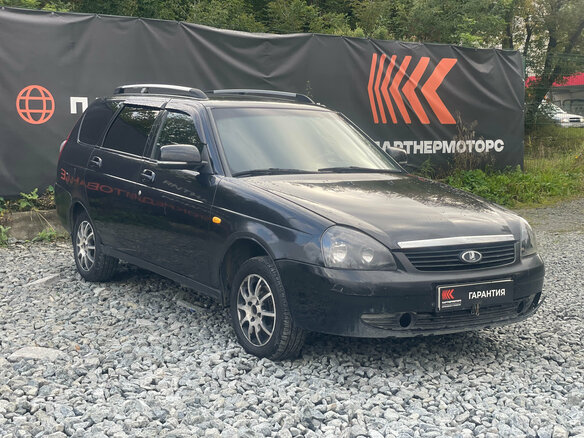 2010 Lada (ВАЗ) Priora I, чёрный - вид 2