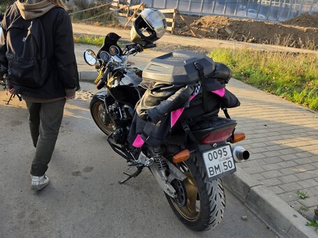 2002 Honda CB 400 Super Four, чёрный, 300000 рублей, вид 5