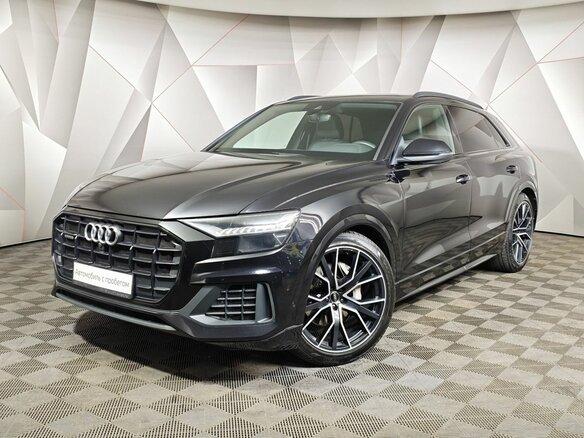 2019 Audi Q8 55 TFSI I (4M), чёрный, 6150000 рублей
