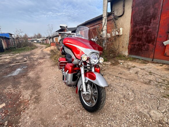 2008 Harley-Davidson Electra Glide, красный, 1200000 рублей - вид 9