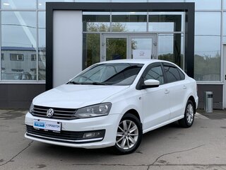 2015 Volkswagen Polo V Рестайлинг, белый, 729000 рублей, вид 1