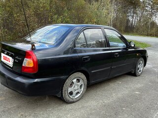 2008 Hyundai Accent ТагАЗ II, чёрный, 330000 рублей, вид 5