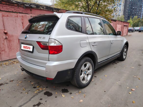 2008 BMW X3 20d I (E83) Рестайлинг, серебристый, 870000 рублей - вид 4