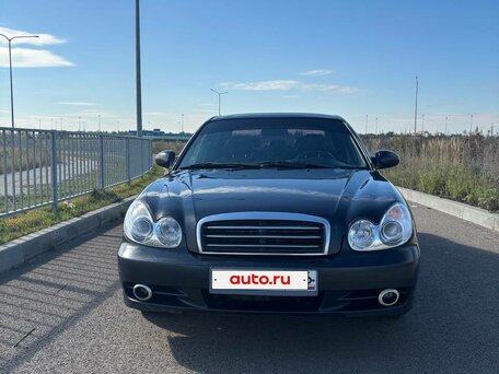 2008 Hyundai Sonata ТагАЗ IV (EF) Рестайлинг, чёрный, вид 1