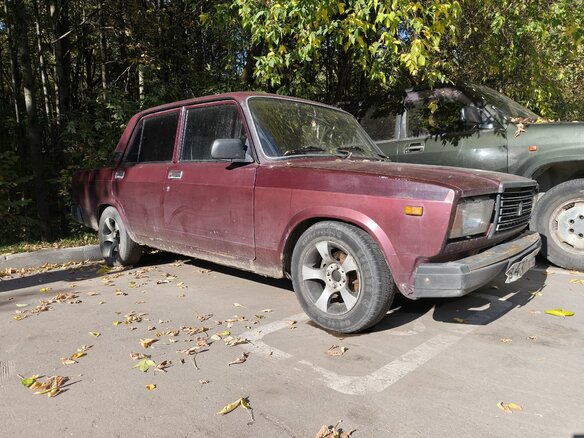 2008 Lada (ВАЗ) 2107, пурпурный, 150000 рублей - вид 1