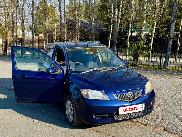 2003 Mazda Demio II (DY), синий, 255000 рублей - вид 3