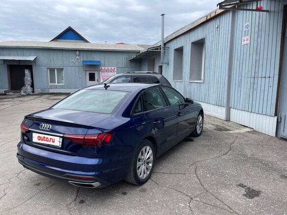 2021 Audi A4 35 TFSI V (B9) Рестайлинг, синий, 3350000 рублей - вид 5