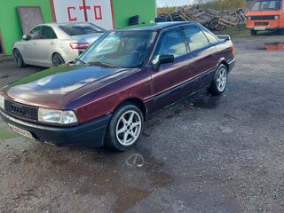1991 Audi 80 IV (B3), пурпурный, 180000 рублей, вид 4
