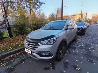 2017 Hyundai Santa Fe III Рестайлинг, серебристый, 2350000 рублей, вид 2