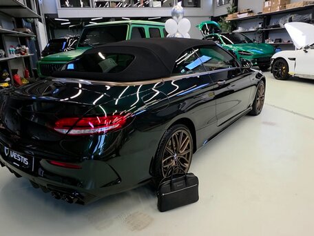 2018 Mercedes-Benz C-Класс AMG 43 AMG IV (W205) Рестайлинг, зелёный, 5600000 рублей, вид 3