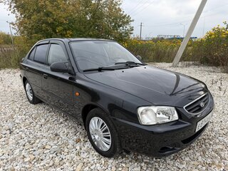2007 Hyundai Accent ТагАЗ II, чёрный, 365000 рублей, вид 4