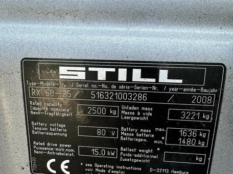 2008 Still RX 60, 650000 рублей, вид 2