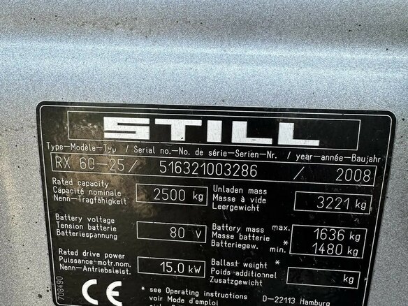 2008 Still RX 60, 650000 рублей - вид 1