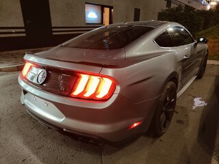 2020 Ford Mustang VI Рестайлинг, серебристый, 4200000 рублей, вид 2