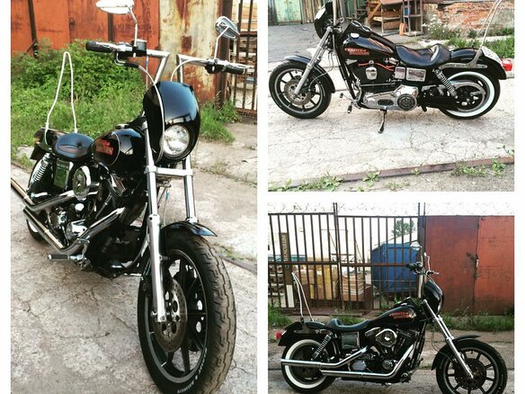 1996 Harley-Davidson Dyna Low Rider, чёрный