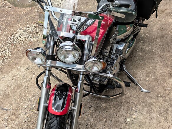 1999 Yamaha XVS1100, красный, 500000 рублей - вид 8