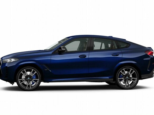 2025 BMW X6 40d III (G06) Рестайлинг, синий - вид 2