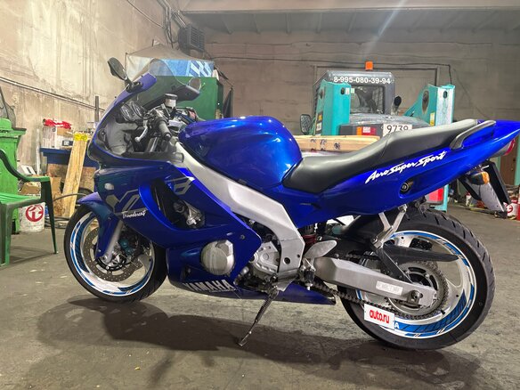 1996 Yamaha YZF600R Thundercat, синий, 350000 рублей - вид 6