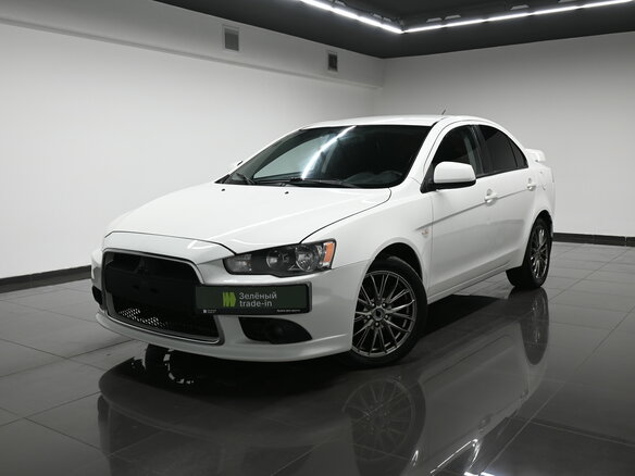 2012 Mitsubishi Lancer X Рестайлинг, белый, 860000 рублей