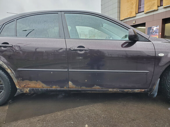 2005 Mazda 6 I (GG), фиолетовый, 245000 рублей - вид 14