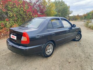 2007 Hyundai Accent ТагАЗ II, чёрный, 235000 рублей, вид 5