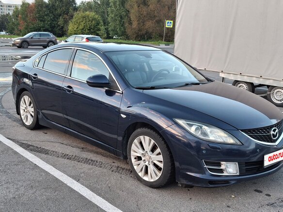 2008 Mazda 6 II (GH), синий - вид 2