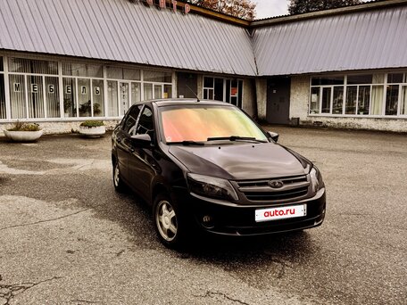 2013 Lada (ВАЗ) Granta I, чёрный, 360000 рублей, вид 2