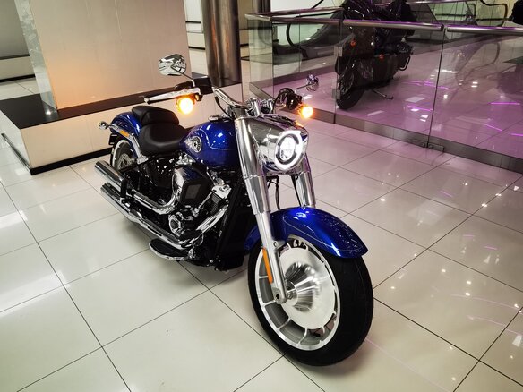 2025 Harley-Davidson Fat Boy, синий, 3300000 рублей - вид 13