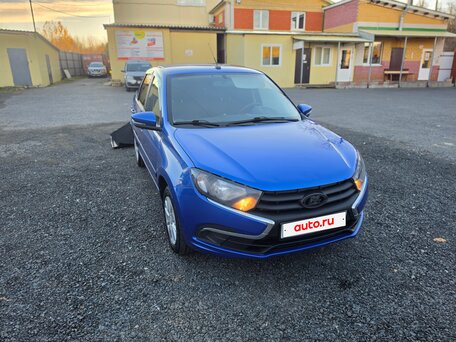2020 Lada (ВАЗ) Granta I Рестайлинг, синий, 555000 рублей, вид 2