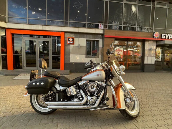 2014 Harley-Davidson Softail Deluxe, оранжевый, 1800000 рублей