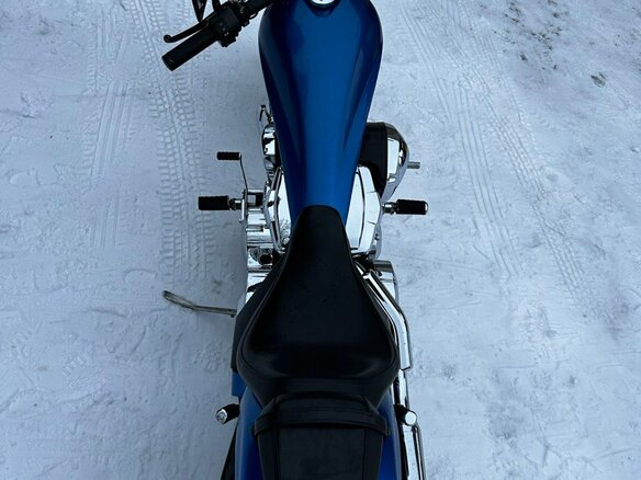 2016 Honda VT 1300CX Fury, синий, 696220 рублей - вид 3