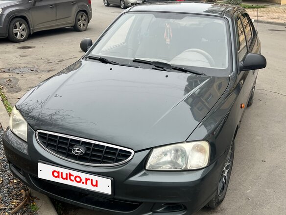 2008 Hyundai Accent ТагАЗ II, серый, 320000 рублей - вид 1